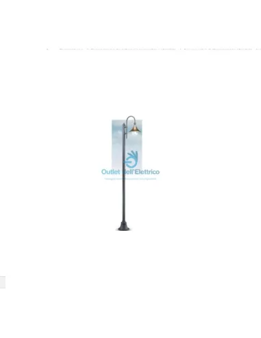 Lampe en cuivre Nobile 2034/08/00/NA Lampione 1l avec mât